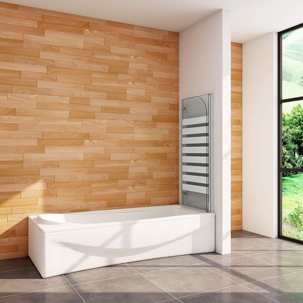 Badewannenaufsätz badewannen duschwand VS2EYR 120 H140 cm für badezimmer