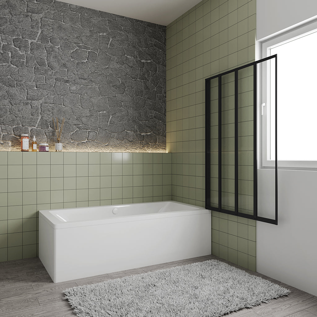 Badewannenaufsatz badewannen Duschwänd dusche 90 H140 cm für badezimmer