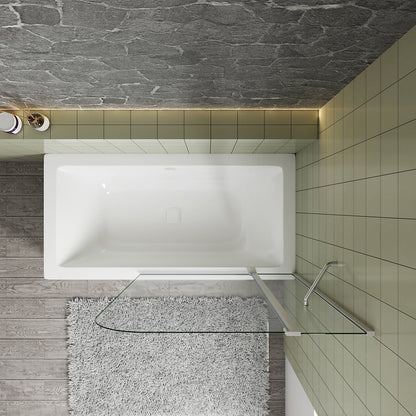 Badewannenaufsätz mattgrau 100 H140 cm badezimmer ideen