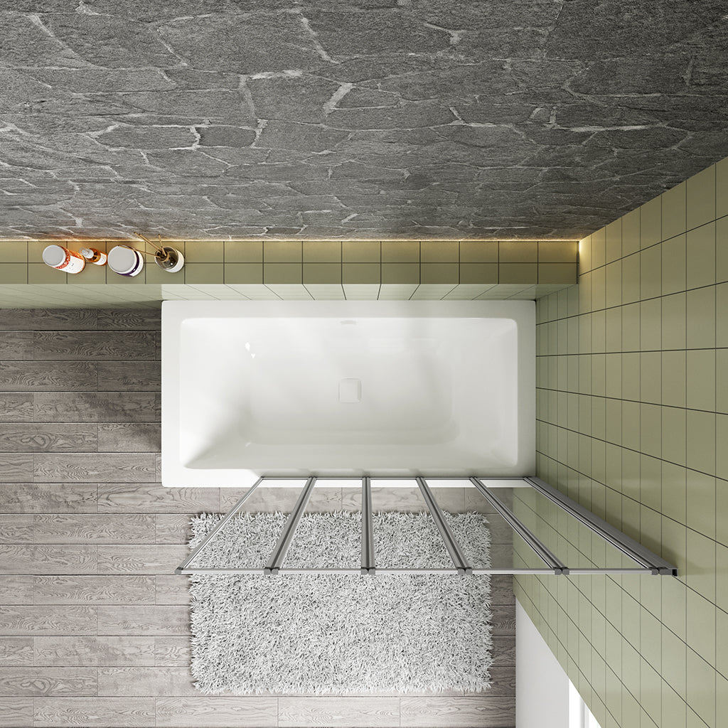 Badewannenaufsatz mattgrau 1200 H1400 mm für badezimmer