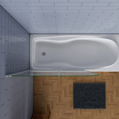 Badewannenaufsatz mattgrau 900 H1400 mm badezimmer ideen