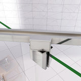 Duschkabine Duschabtrennung 185cm mit Drehtür für die Ecke – aus ESG Glas mit Hochglanz Chrom