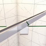 Duschkabine Duschabtrennung 185cm mit Drehtür für die Ecke – aus ESG Glas mit Hochglanz Chrom