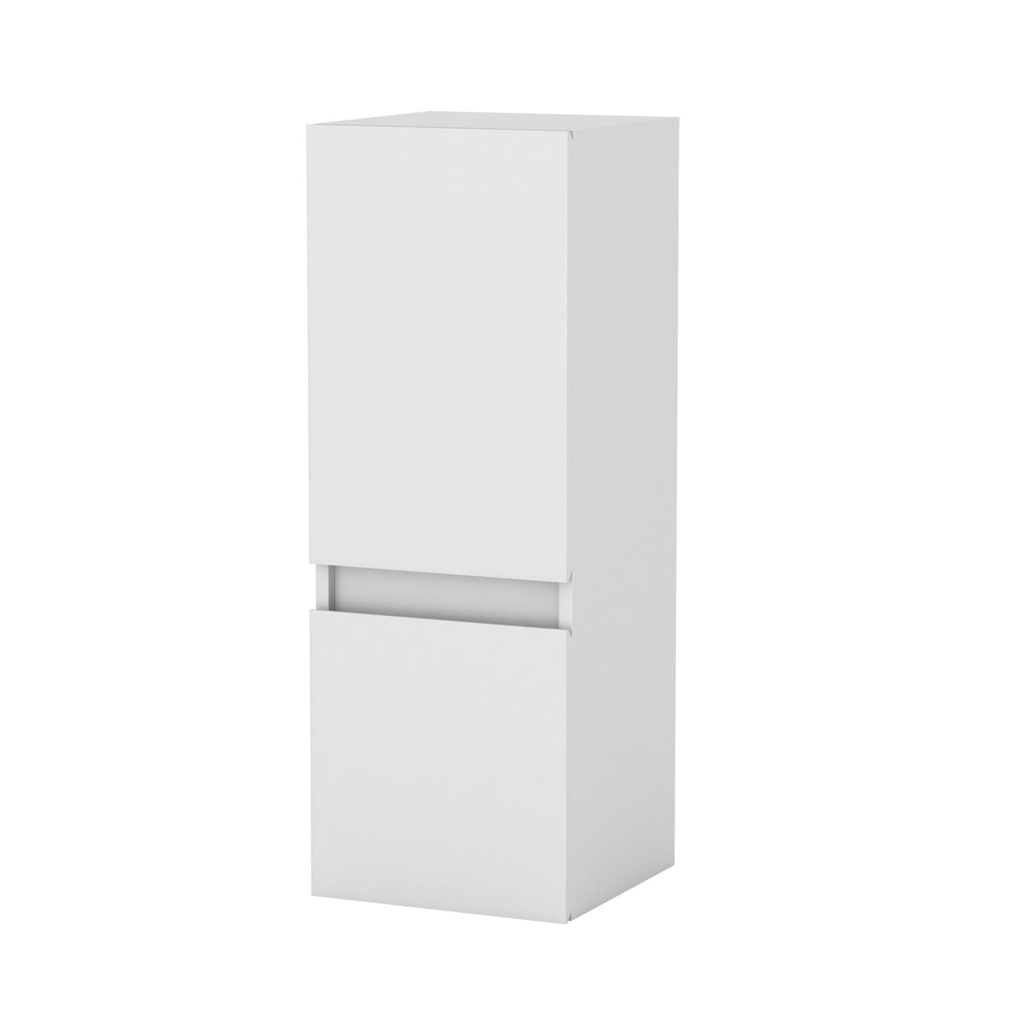 Midischrank 83 cm hoch Hängeschrank Softclose Weiß-B