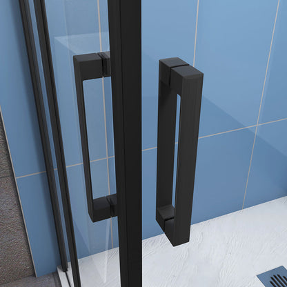 Drehtür Eckdusche 100x80 H185 cm Duschwanne Duschablauf für badezimmer