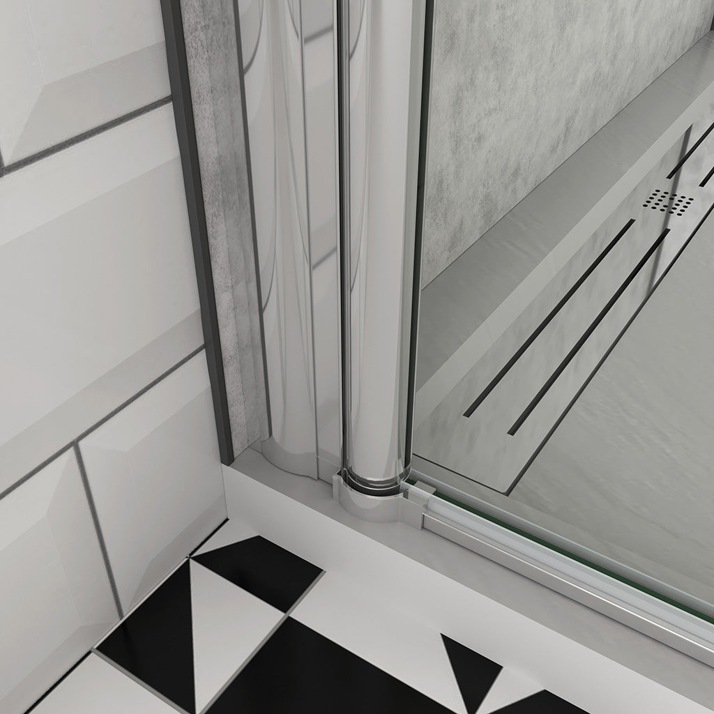 Drehtür Eckeinstieg 100x100 H197 cm duschrückwände badezimmer ideen