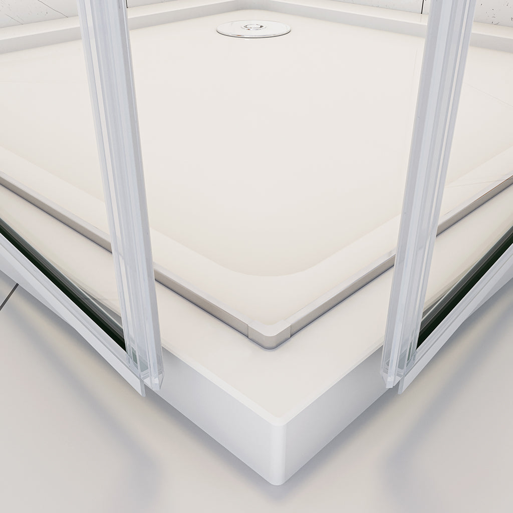 Drehtür Eckeinstieg 100x70 H197 cm Duschwanne Duschablauf für badezimmer