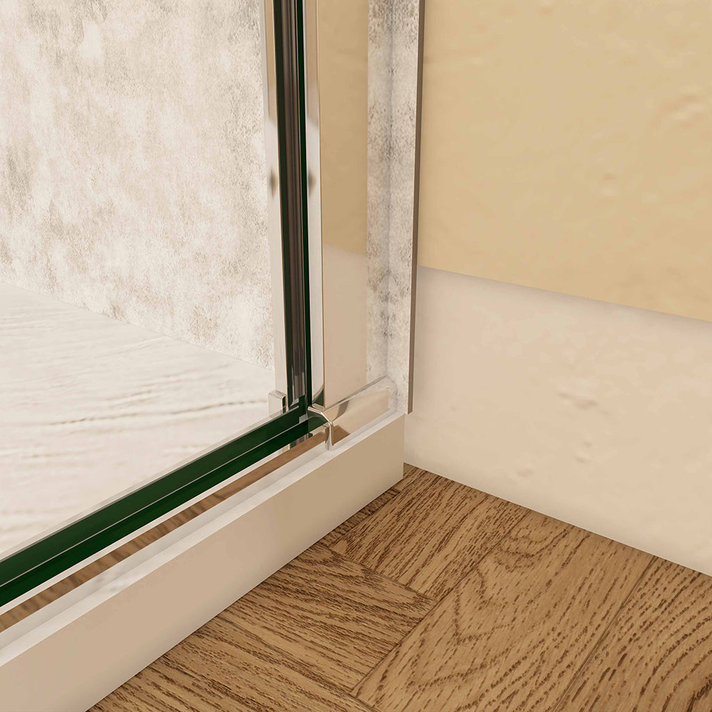 Drehtür Eckeinstieg 100x90 H195 cm duschrückwände