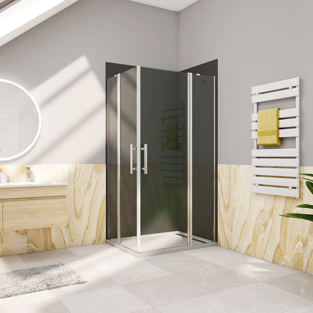 Drehtür Eckeinstieg 120x90xH.195cm Wandverkleidung badezimmer ideen