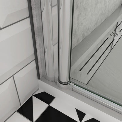 Drehtür Eckeinstieg 800x800xH.1970mm für badezimmer