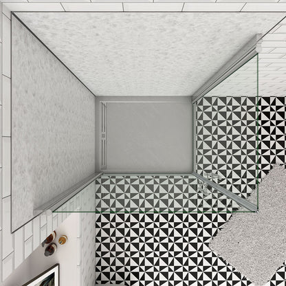 Drehtür Eckeinstieg 80x80xH.197cm für badezimmer