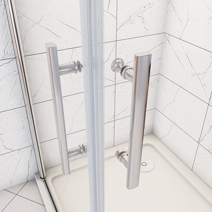 Drehtür Eckeinstieg 900x700xH.1970mm Duschtasse für badezimmer