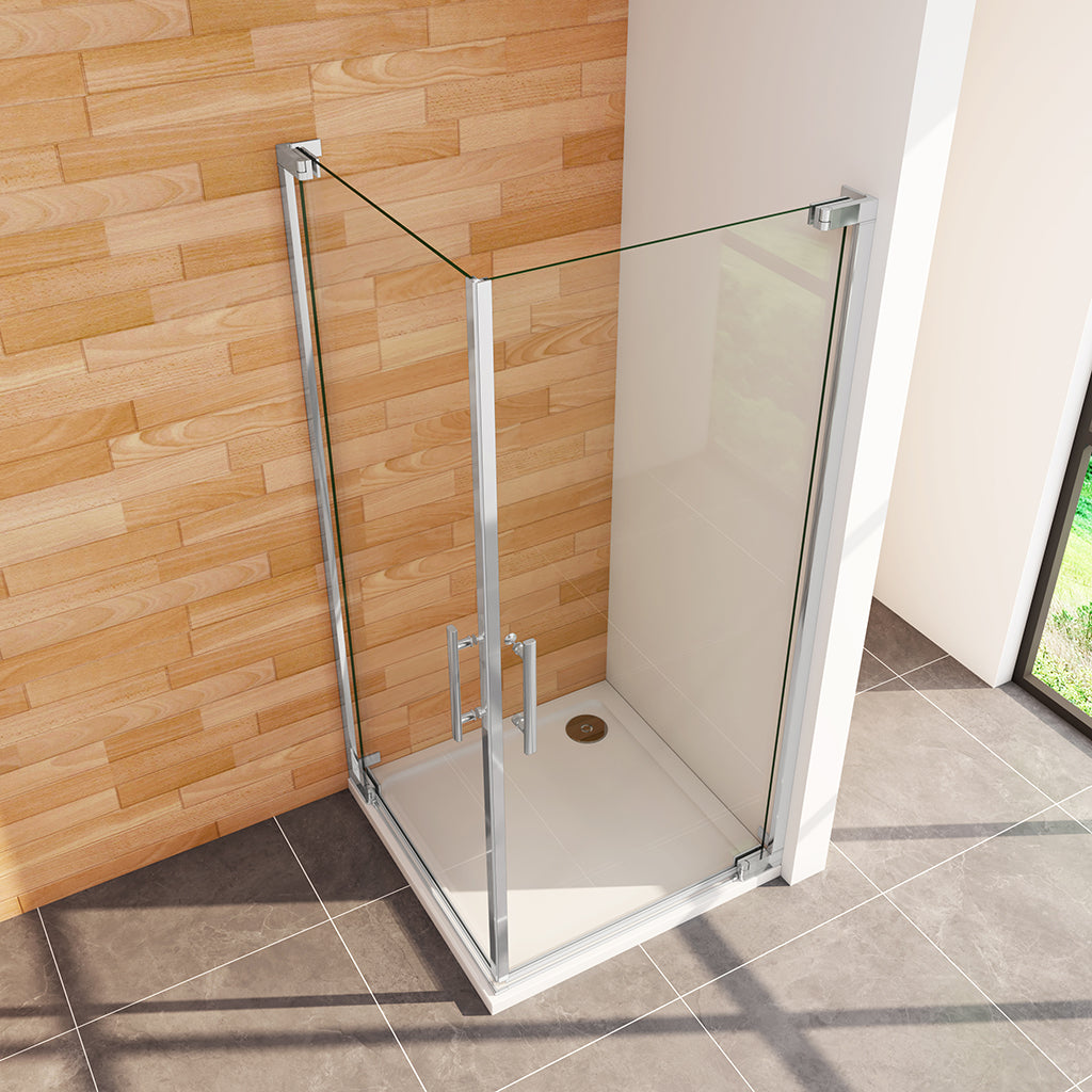 Drehtür Eckeinstieg 900x900xH.1850mm Duschtasse Ablaufgarnitur dusche