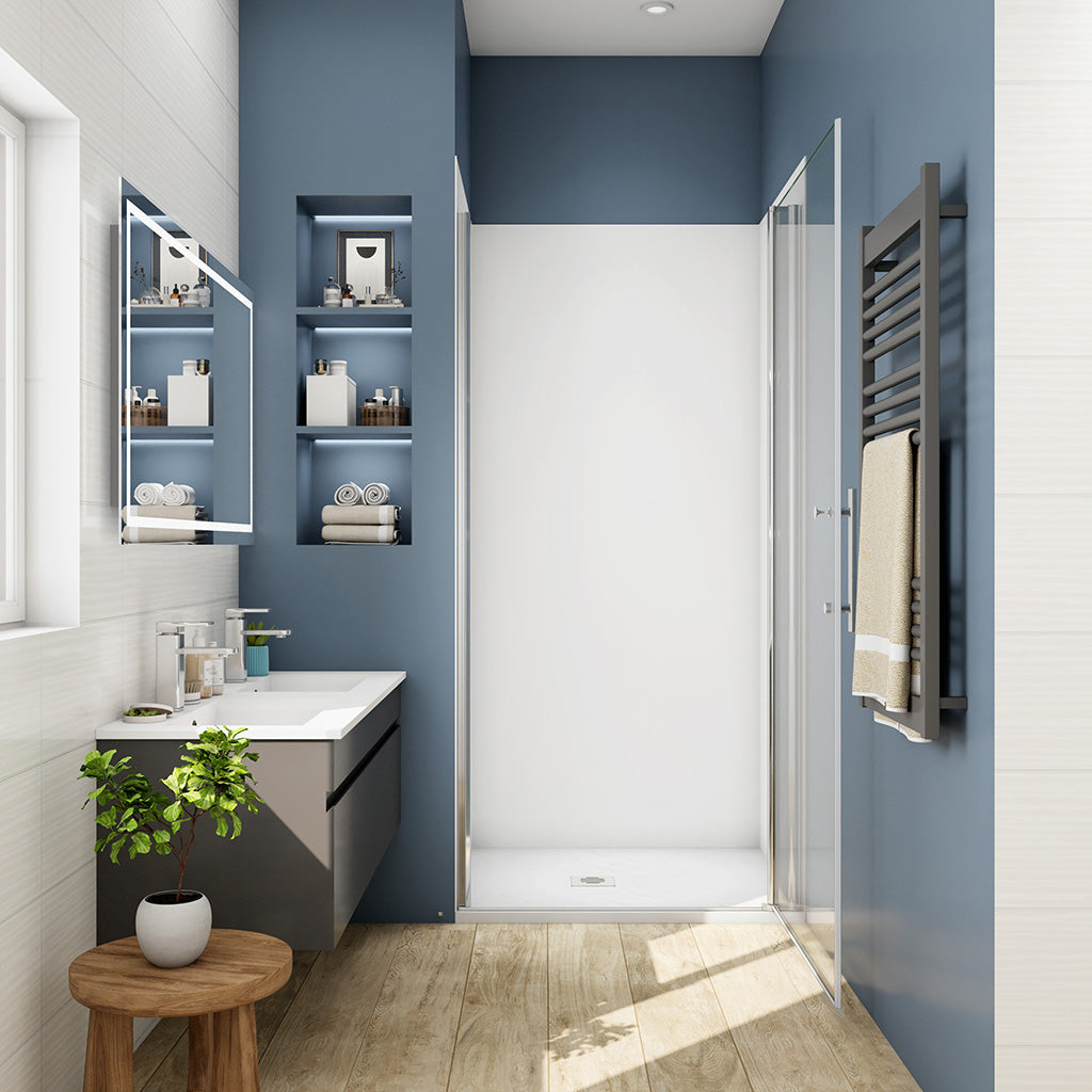 Drehtür Nischentür 90 H197 cm badezimmer ideen