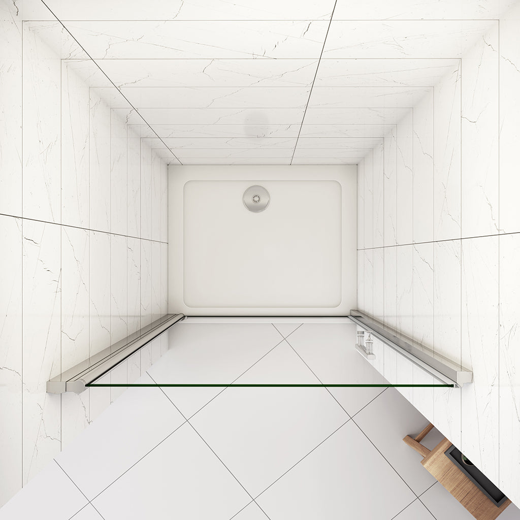 Drehtür Nischentür 90xH.197 Duschtasse 100x90 cm badezimmer ideen