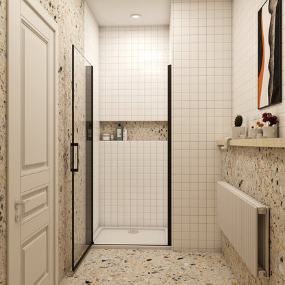 Drehtür Nischentür 90xH.200 Duschtasse 120x90 cm badezimmer ideen