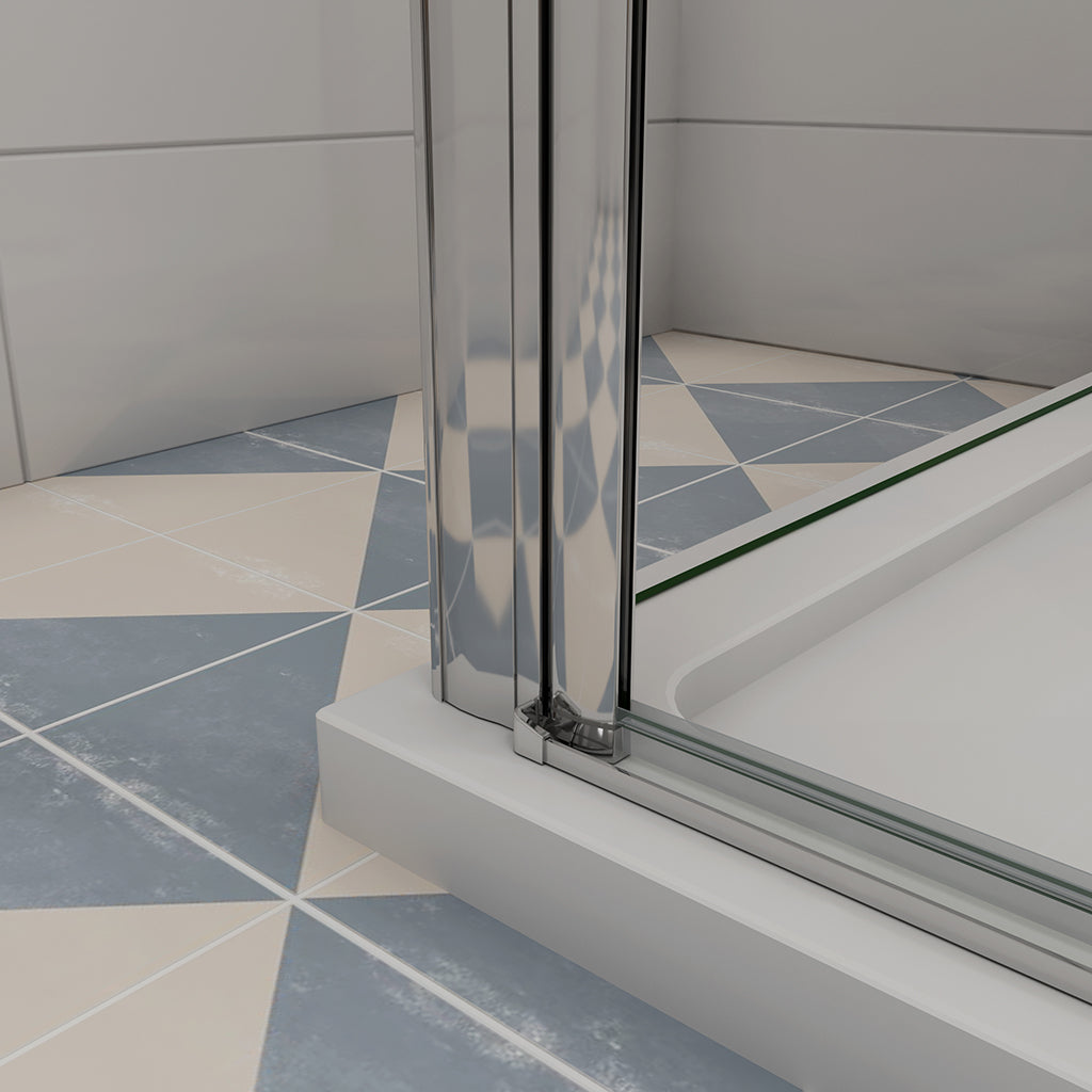 Drehtür U-Form 100x90 H195 cm Duschwanne für badezimmer