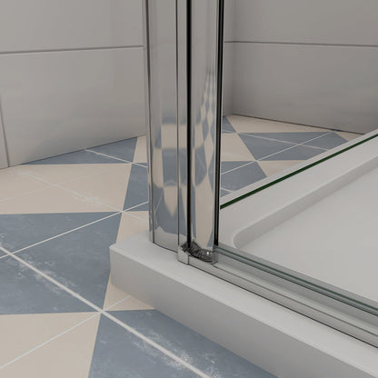 Drehtür U-Form 76x90 H185 cm badezimmer ideen