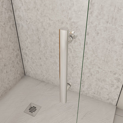 Drehtür begehbare dusche 76 H195 cm badezimmer ideen