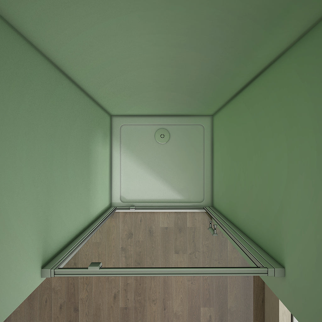 Drehtür grauweiss Nischentür 1000xH.1850 Duschtasse 1000x1000 mm für badezimmer