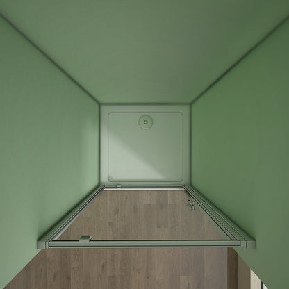 Drehtür grauweiss Nischentür 90xH.185 Duschtasse 150x90 cm für badezimmer