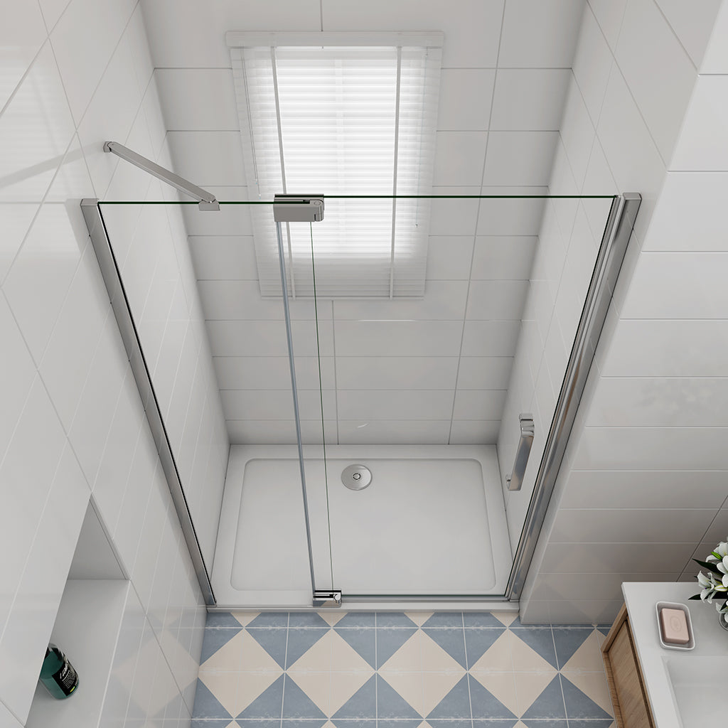 Duschabtrennung 1000 H.1950 mm Drehtür Nischentür Duschtasse 1000x900mm für badezimmer