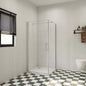 Duschabtrennung 1000x1000 H.1950 mm Drehtür mit Seitenwand für badezimmer