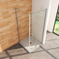 Duschabtrennung 1000x700 H.1850 mm Drehtür mit Seitenwand badezimmer ideen