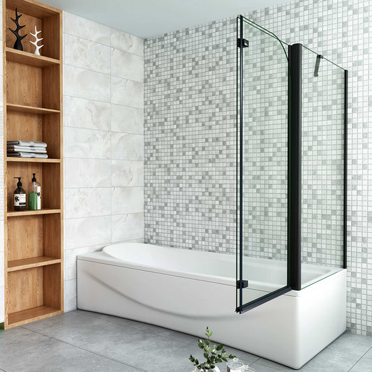 Duschabtrennung 1100x700 H 1400 mm Badewannenseitenwand mit Seitenwand badezimmer ideen
