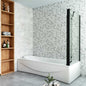 Duschabtrennung 1100x800 H 1400 mm Badewannenseitenwand mit Seitenwand für badezimmer