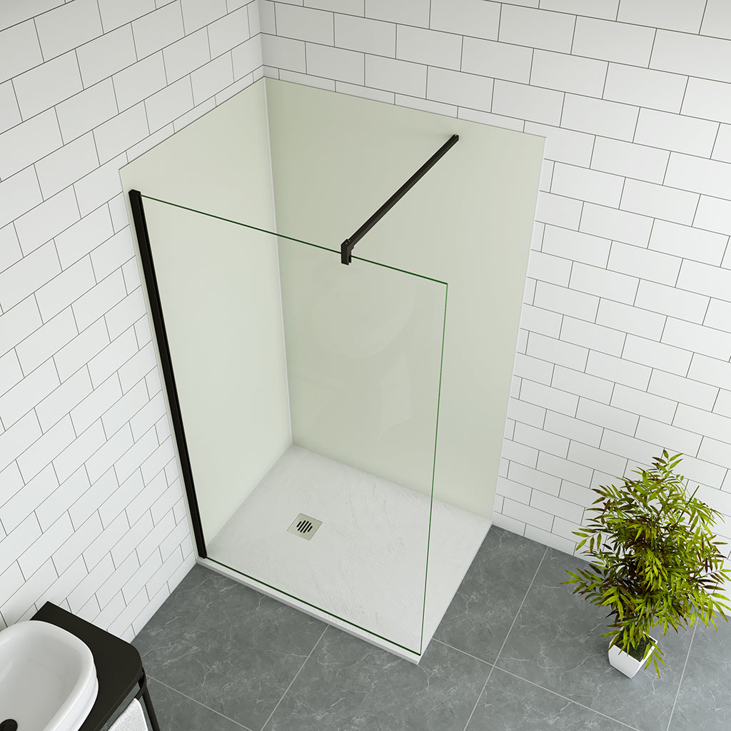 Duschabtrennung 300 H.2000 mm Walk in Duschwänd mit Stabilisationsstange 900mm Wandverkleidung für badezimmer