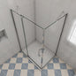 Duschabtrennung 800x900 H.1950 mm Drehtür mit Seitenwand Duschtasse Ablaufgarnitur badezimmer ideen