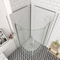 Duschabtrennung 80x80 H.195 cm Falttür Runddusche Eckeinstieg Wandverkleidung für badezimmer