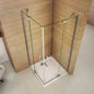 Duschabtrennung 900x900 H.1950 mm Drehtür Eckeinstieg Duschtasse badezimmer ideen