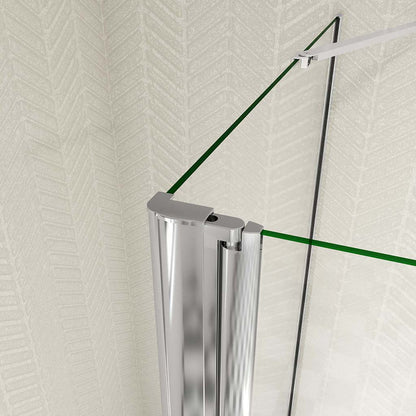 Duschabtrennung U-Form 70x80 H195 cm Dusche Falttür für badezimmer