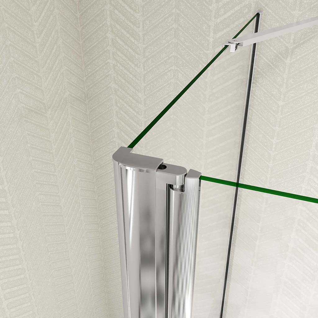 Duschabtrennung U Form 90x90 H195 cm Dusche Falttür
