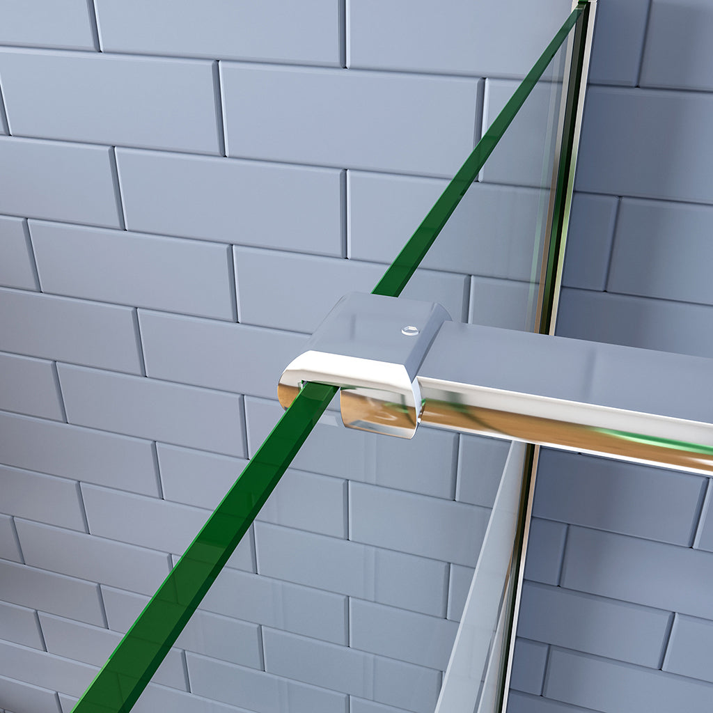 Duschabtrennung Walk in Duschwänd 1100 mit Stabilisationsstange 900 mm für badezimmer