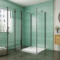 Duschkabine 1000x700 H.1950 mm U-Form Dusche Falttür Schutzfolie für badezimmer