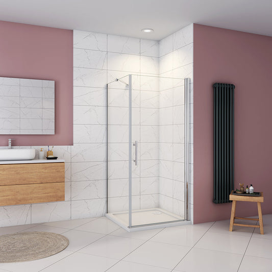 Duschkabine 1000x800 H 1970 mm Drehtür mit Seitenwand badezimmer ideen