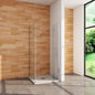 Duschkabine 1000x800 H 1970 mm Falttür mit Seitenwand für badezimmer
