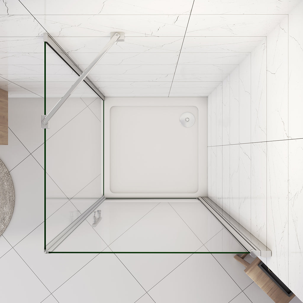 Duschkabine 1000x900 H 1970 mm Drehtür mit Seitenwand badezimmer ideen