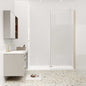 Duschkabine 10mm ESG NANO Glas 100 x 200 cm goldfarben