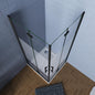 1100x1000 H.1950 mm Falttür Schutzfolie Eckeinstieg