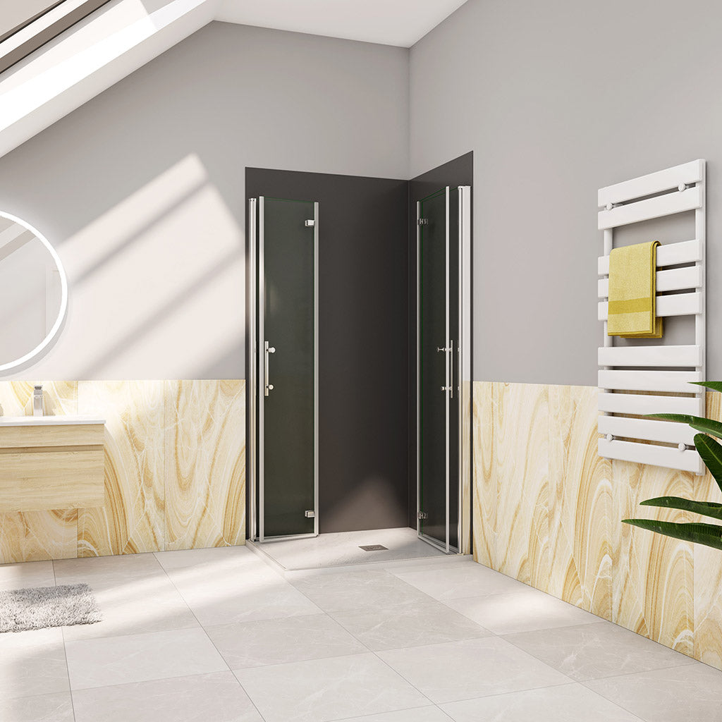 Duschkabine 1100x700 H.1850 mm Falttür Eckeinstieg für badezimmer