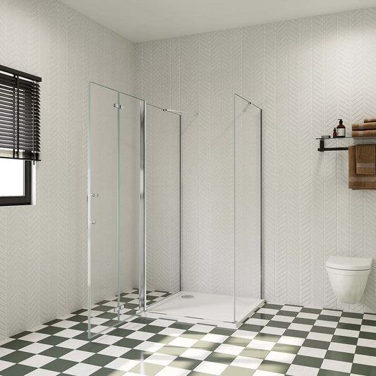 Duschkabine 1100x900 H.1950 mm U Form Dusche Falttür badezimmer ideen