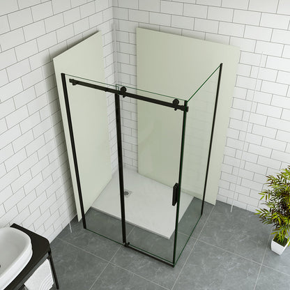 Duschkabine 1200x800 H 2000 mm Schiebetür mit Seitenwand Wandverkleidung für badezimmer