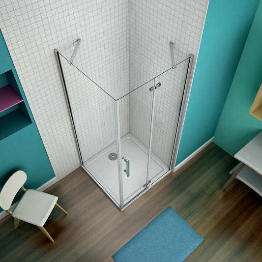 Duschkabine 1200x900 H.1950 mm Drehtür mit Seitenwand Duschtasse Ablaufgarnitur badezimmer ideen