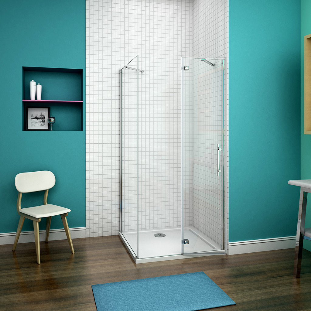 Duschkabine TELA 120x90x200 Cm Mit Duschtasse – Aus 8 Mm ESG-Sicherheitsglas, Easy-Clean, Aluminiumprofile