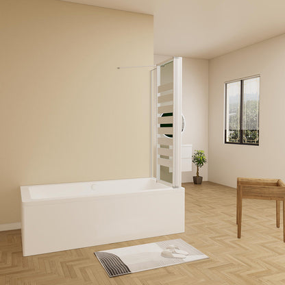 Duschkabine 130x75 H 140 cm Badewannenseitenwand mit Seitenwand für badezimmer