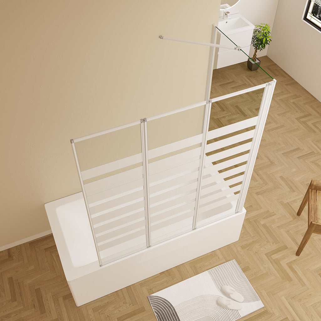 Duschkabine 140 Höhe Duschabtrennung Badewannenaufsatz duschwand 130 Seitenwand 70 cm für badezimmer